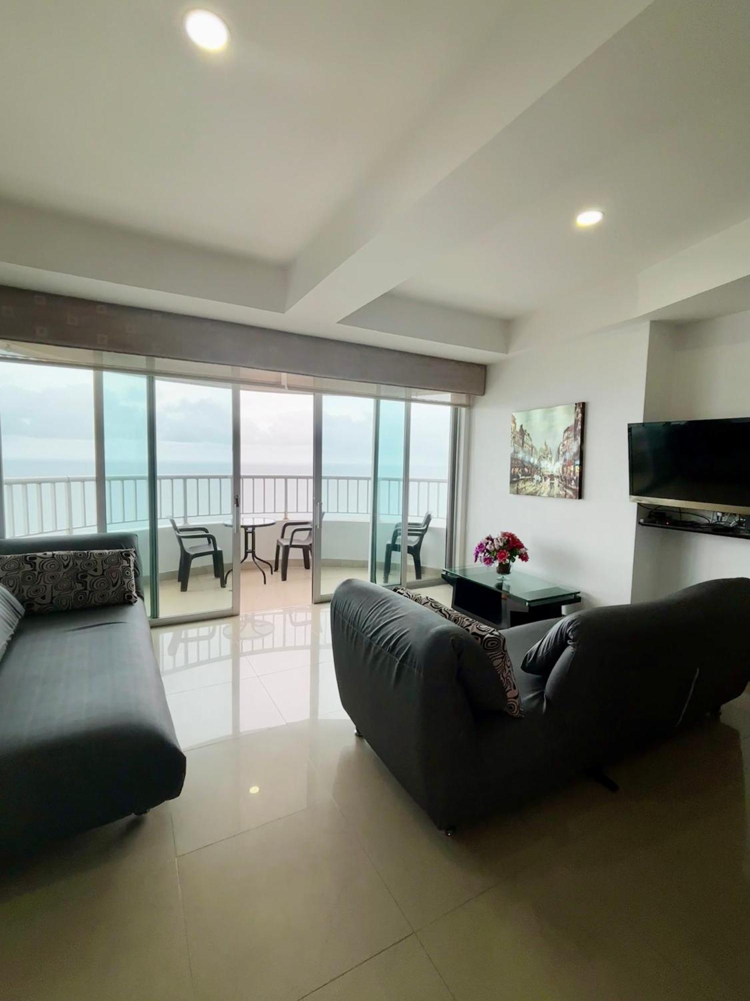 Paraiso En Bocagrande Con Vista Al Mar Cartagena ภายนอก รูปภาพ
