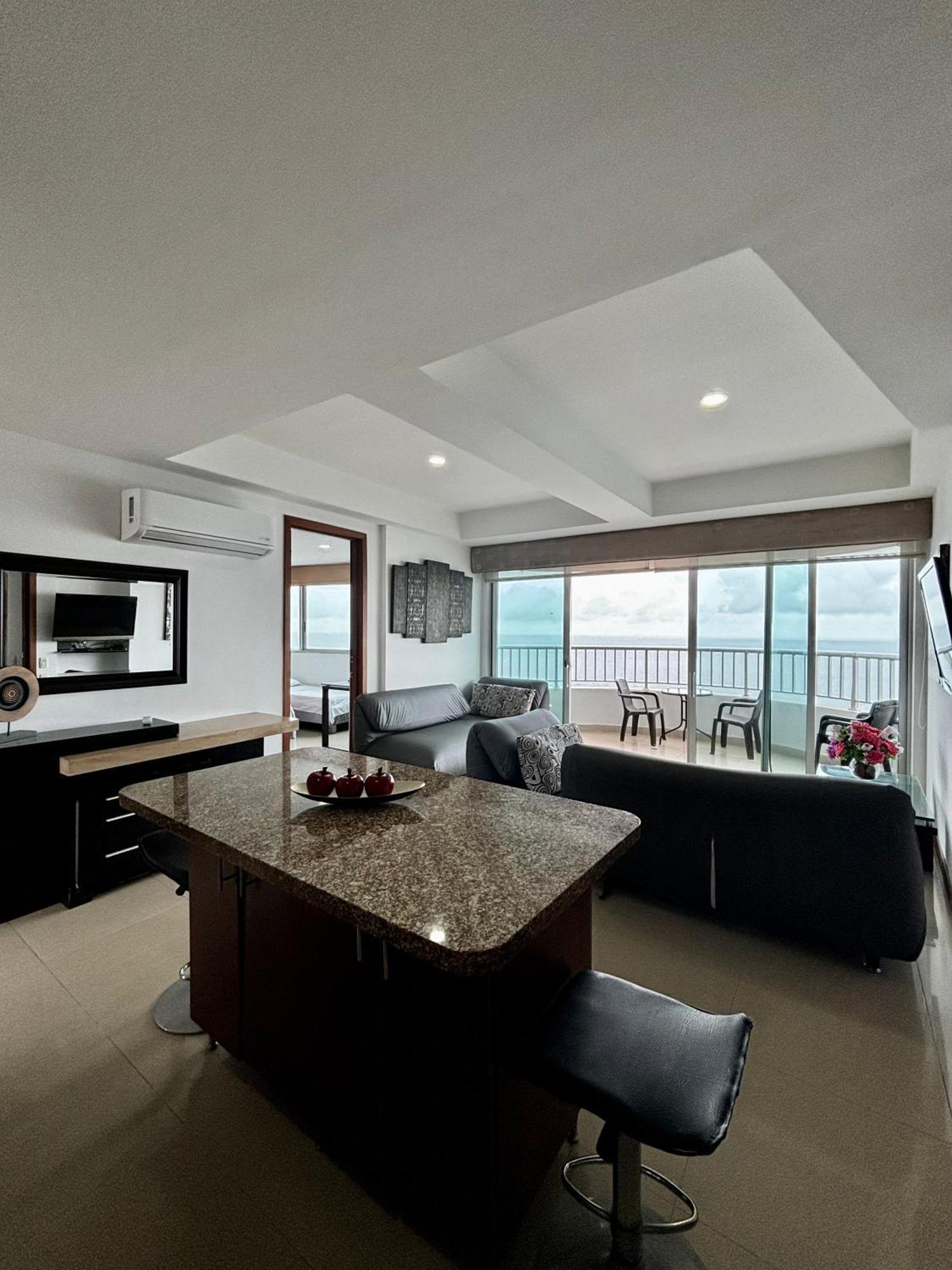 Paraiso En Bocagrande Con Vista Al Mar Cartagena ภายนอก รูปภาพ
