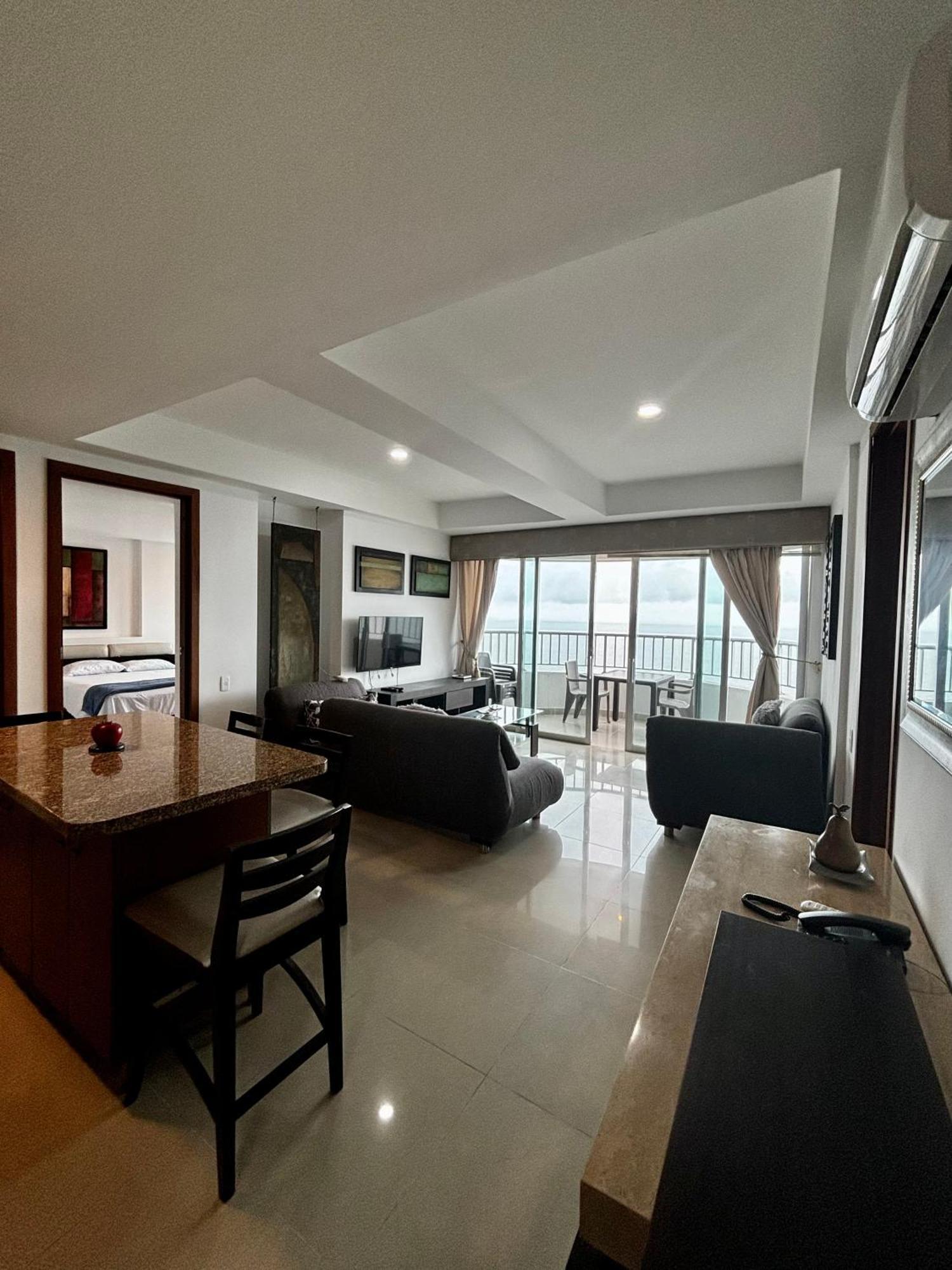 Paraiso En Bocagrande Con Vista Al Mar Cartagena ภายนอก รูปภาพ